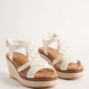 NWOT Macrame Espadrille Wedge 9WW